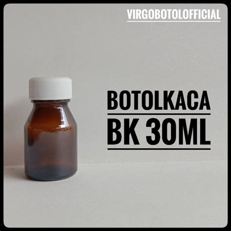 Jual Botol Kaca Amber Farmasi Ml Tutup Plastik Putih Shopee Indonesia