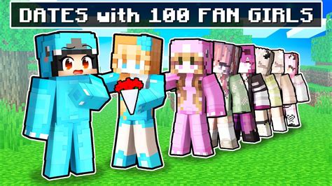 Omz Goes On 100 Dates With Crazy Fan Girls In Minecraft Parody Story