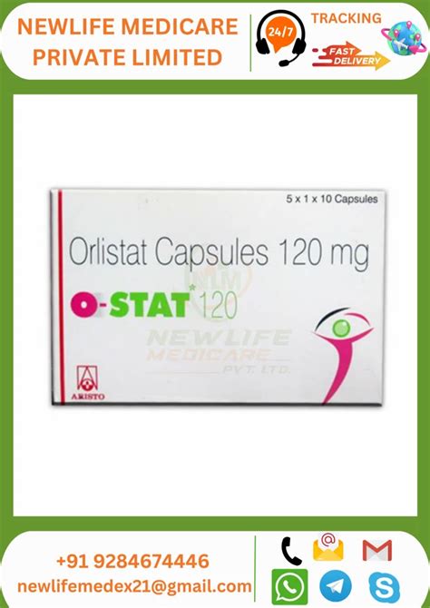 Orlistat O Stat 120 Capsule At Rs 343 Stripe Orlistat Capsules In