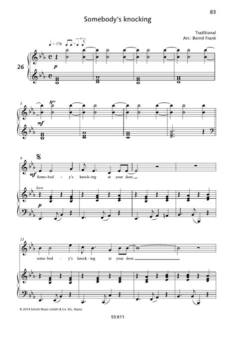 Bernd Frank Somebody S Knocking At Your Door Sheet Music Chords