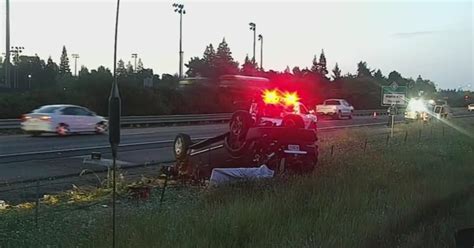 Suspect Crashes After Leading Officers On Chase Along Highway 99 In Elk