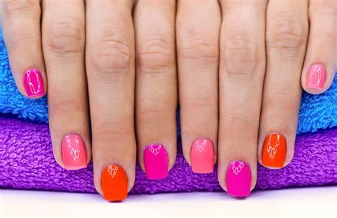 Bunte Fingern Gel Nail Art Net