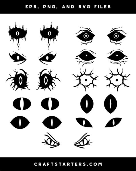 Scary Cartoon Eyes Silhouette Clip Art | Cartoon eyes drawing, Creepy ...