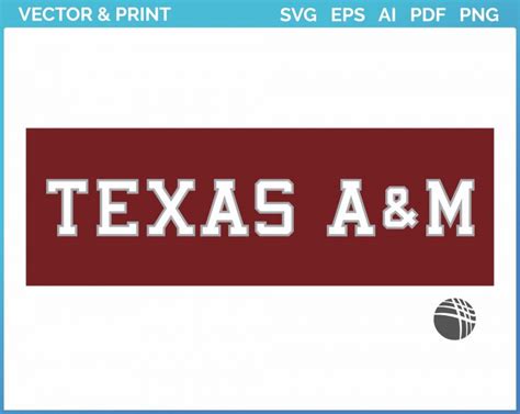 Texas A M Aggies Wordmark Logo College Sports Vector Svg