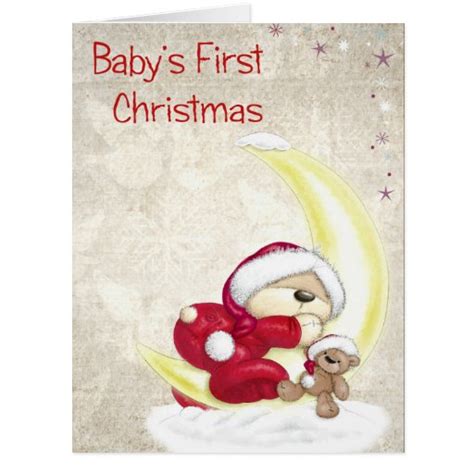 Baby's first Christmas Card | Zazzle