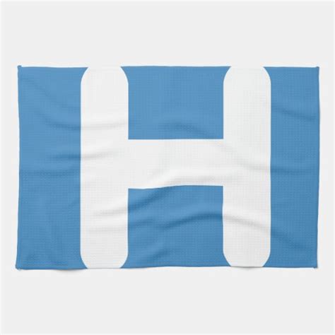 Letter H Emoji Twitter Hand Towels | Zazzle