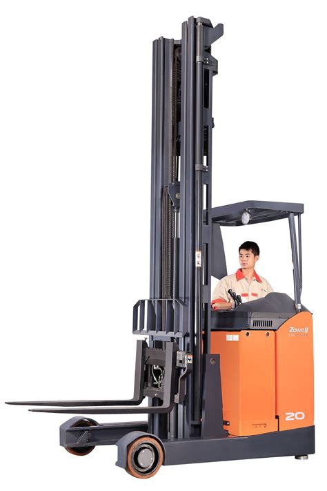 China New Zowell 2 Ton Sitting On Type Heavy Duty Electric Reach Truck