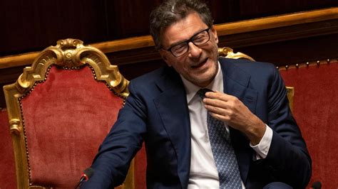 Giorgetti Manovra Sacrifici Per Tutti Tassa Sui Profitti Extra