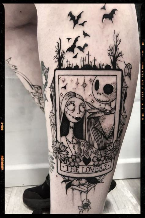 The Lovers Jack Skellington & Sally Tattoo | Nightmare before christmas ...