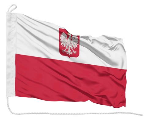 Flaga Polska Z God Em Na Jacht X Cm Bandera