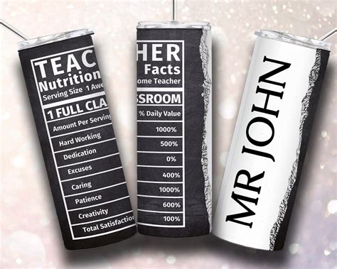 Man Teacher Tumbler Wrap 20 Oz Skinny Tumbler Sublimation Design Download Png Male Teacher Ts