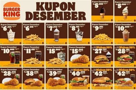 Promo Burger King Kupon Desember Diskon Berlaku Hingga Desember