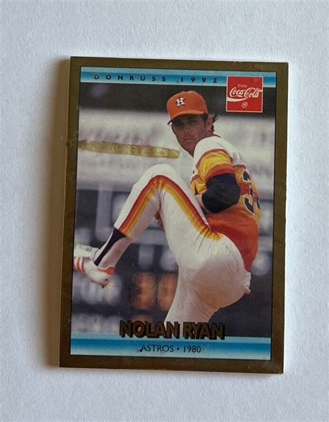 Donruss Nolan Ryan Coca Cola Sealed Card Lot Ebay