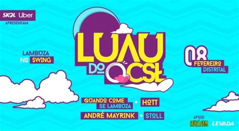 Luau Do Qcsl No Distrital Lambuza No Swing Em Belo Horizonte Sympla