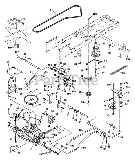 Poulan Pro Pd 17542 Lt 960120011 02 Poulan Pro Lawn Tractor 2005 Drive Parts Lookup With