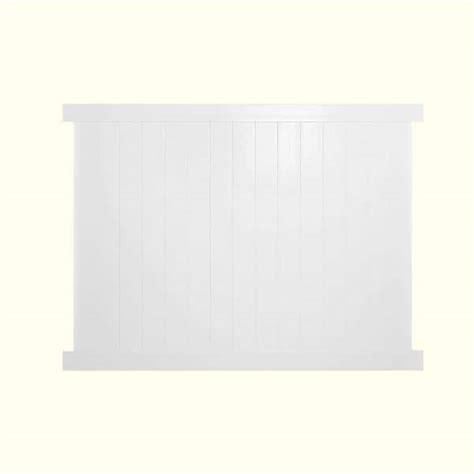 Weatherables Pembroke Ft H X Ft W White Vinyl Privacy Fence Panel