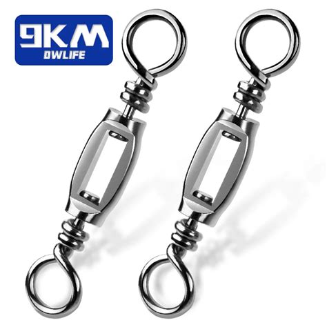 Fishing Ball Bearing Swivels 15 60Pcs Heavy Duty Swivel Stainless Steel