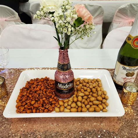 Centerpieces 21st Rose Gold Beer Bottle 21st Birthday Party