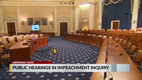 First Public Impeachment Hearings Begin On Wednesday Youtube