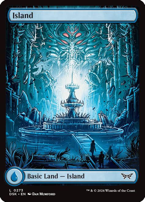 Island Full Art Duskmourn House Of Horror Magic The Gathering