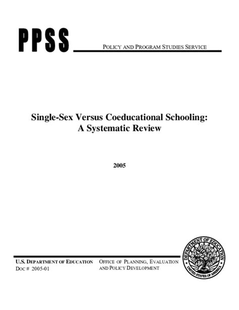 Pdf Single Sex Schools Pros And Cons Hawbash M Rahim