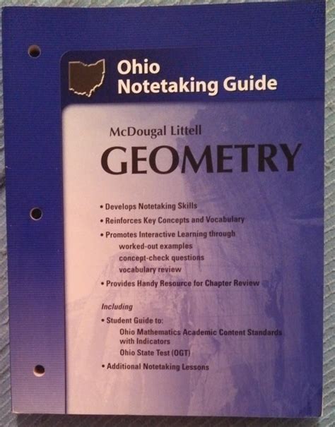 Jp Geometry Grades 9 12 Notetaking Guide Mcdougal Littell