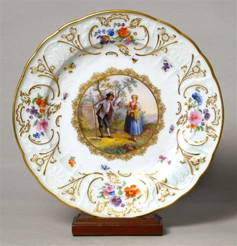 A Really Stunning Antique Meissen German Porcelain Cabinet Plate