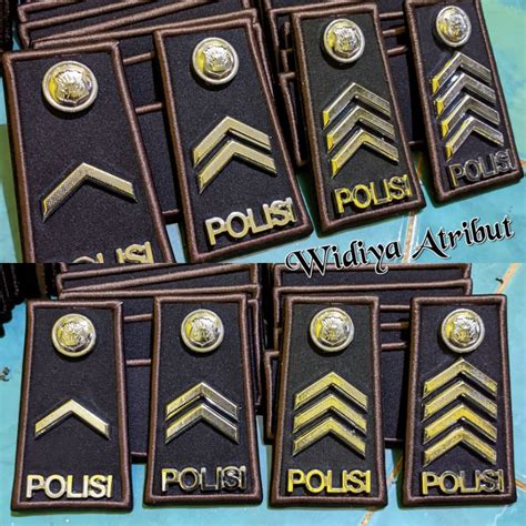 Jual Pangkat Pdh Polisi Bripda Briptu Brigadir Bripka Kain Pangkat