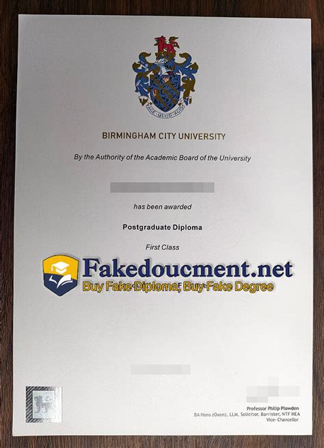 How To Make Fake Birmingham City University Diploma Online