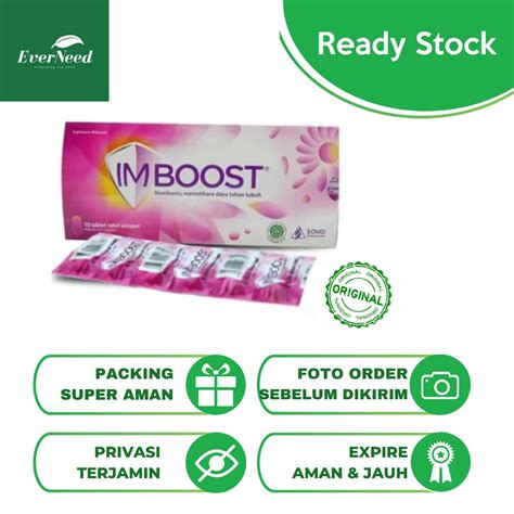 Imboost Amplop Isi 10 Tablet Harga Per Strip Shopee Indonesia