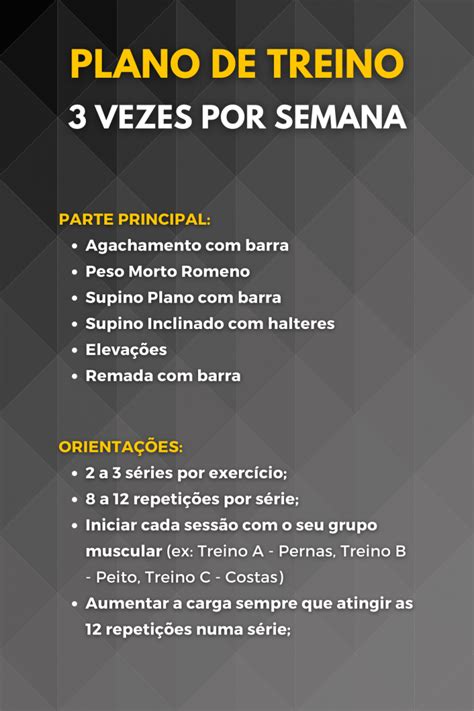 Treinar Vezes Por Semana Plano De Treino Completo