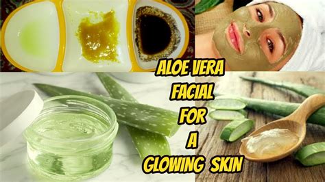 How To Do Aloe Vera Facial At Home Easily For A Glowing Skin Youtube