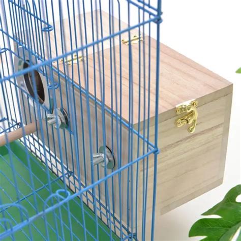 Wooden Small Bird Breeding Box Nesting Budgie House Cage For Bird B4i1 £7 77 Picclick Uk