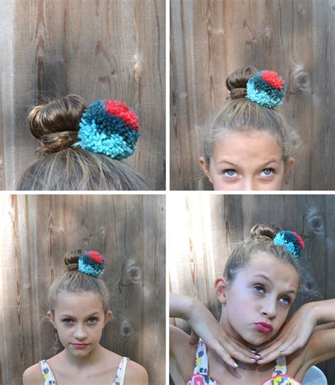 Pom Pom Hair Ties Pom Pom Hair Ties Hair Ties Diy Pom Pom