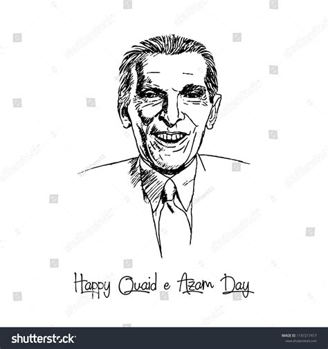 Quaid E Azam Muhammad Ali Jinnah Vector Có Sẵn Miễn Phí Bản Quyền 1197217417 Shutterstock