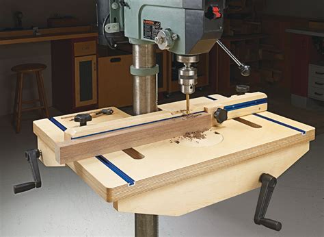 Drill Press Table Woodworking Project Woodsmith Plans