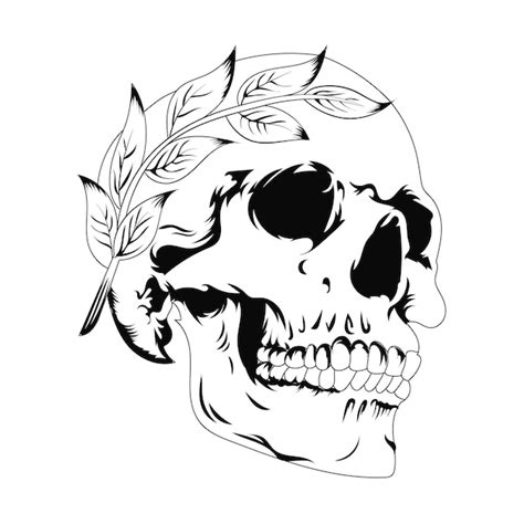 Premium Vector Skull Vintage Style Vector Illustration