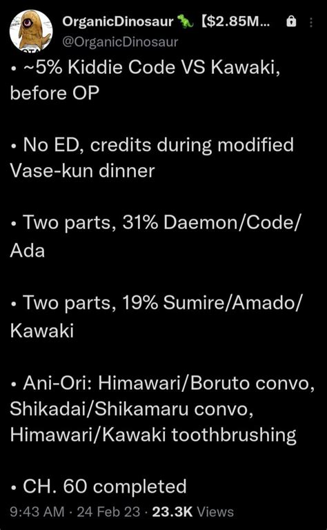 Episode 289 Spoilers from OD : r/Boruto