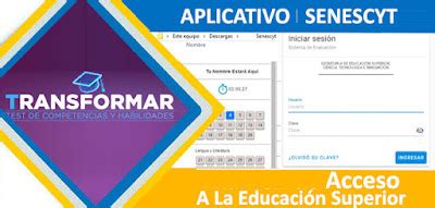 Simulacro Transformar Test Senescyt Aplicativo Simulador Prueba