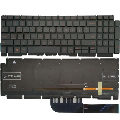 New Backlit US Keyboard For Dell G15 Ryzen Edition G15 5510 5511 5515