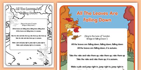 All The Leaves Are Falling Down | Poems About Fall Season