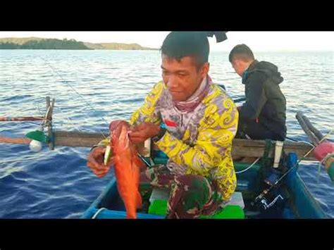 Light Dan Slow Jigging Straik Kerapu Merah Laut Manado Sulawesi Utara