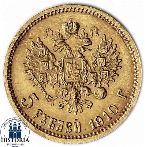 Russland 5 Rubel Gold 1904 prf Goldmünze Zar Nikolaus II eBay