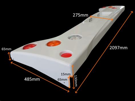 Egrb3 Buccaneer Elddiscompass Rear Bumper Panel With Lights