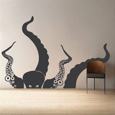 Large Octopus Vinyl Wall Decal Mural Trendy Wall Designs Modern