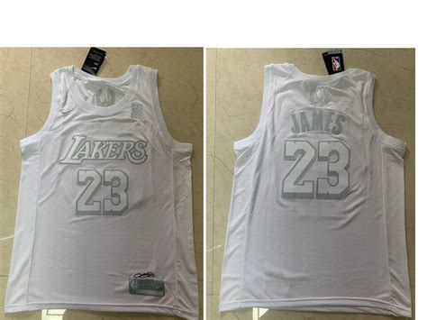 Mens Los Angeles Lakers 23 Lebron James White 2020 Mvp Nike Swingman Stitched Nba Jersey On