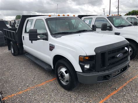 2009 Ford F350 Flatbed Truck Vinsn1fdww36r29eb04713 Crew Cab V8 Diesel At Ac 8 6