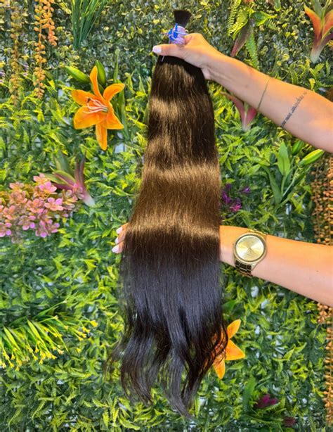 Cabelo Brasileiro Liso 70 CM 170 Gramas Barão do Cabelo