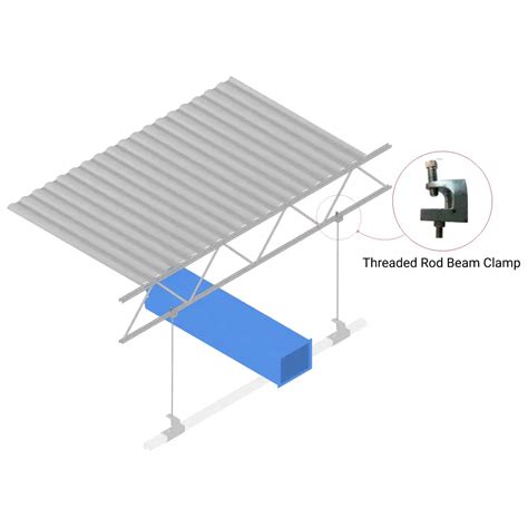 Threaded Rod Mounting System Industrial Curtain Track Hardware