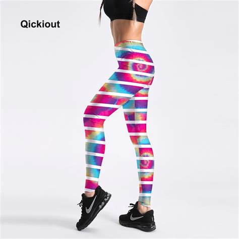 Qickitout Leggings Sexy Gradient Color Sun Flower Styles Pants Womens